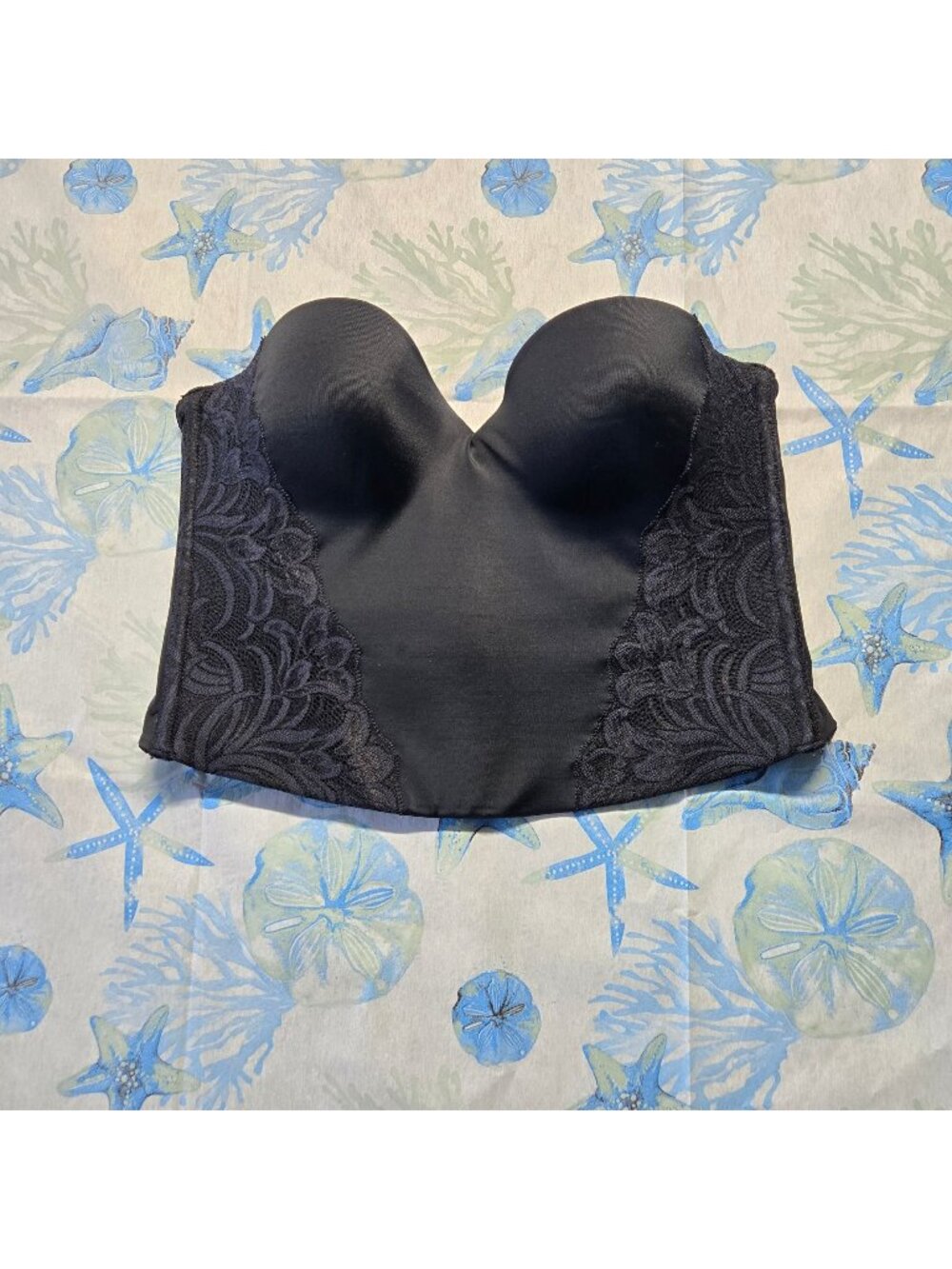 Gilligan & O'Malley Ultimate Strapless Lace Longline Bustier Sz 38B (SKU 26-016)